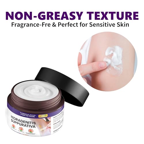 Hidradenitis Suppurativa | Fast Relief for HS Flares, Cysts, Infections, Razor Bumps, Abscesses | Natural Hidradenitis Suppurativa Cream with Propolis, Beeswax & Essential Oils ? 4 oz