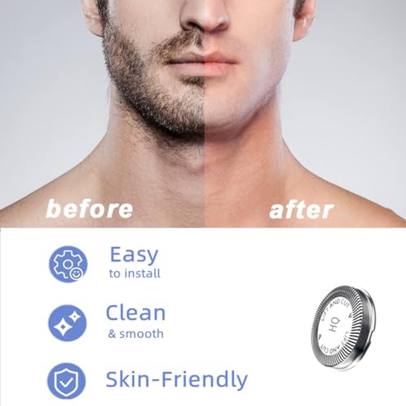 HQ56 Replacement Shaver Heads for HQ3 HQ4 HQ55 HQ56 HQ6,Replacement Shaver Head Compatible with Philips Norelco HQ300 HQ442 HQ916 HS190 HQ6990 Electric Shavers etc.