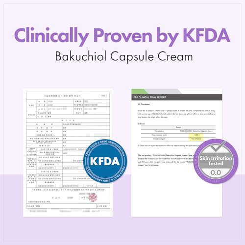 Bakuchiol Capsule Face Cream - Retinol Alternative for Wrinkles & Firming