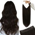 YoungSee Wire Hair Extensions Dark Brown 12 Inch 75G - Variation B-#2