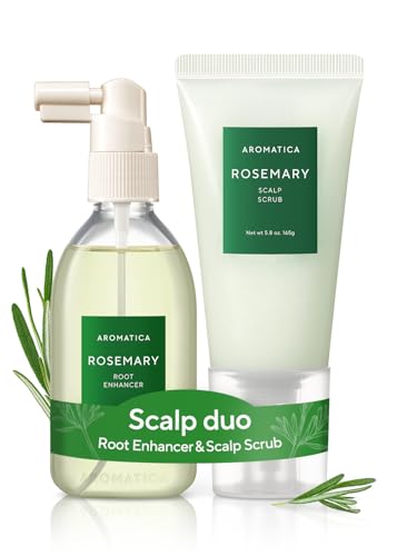 Scalp Detox & Hair Treatment Set with Rosemary Oil & Exfoliating Scrub