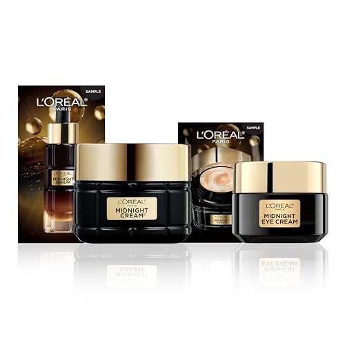 2 Pieces Anti-Aging Night Face & Eye Cream Set - Wrinkle Reduction & Skin Renewal