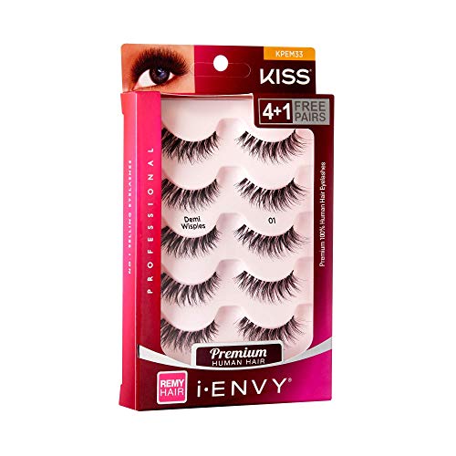 I-ENVY Beyond Naturale 01 Lashes Demi Wispies KPEM33 and I-ENVY Easy Grip Lash Applicator KPA02 Bundle