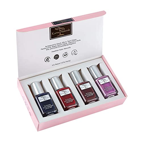 Natural Vegan Non-Toxic Nail Polish Set - Long Lasting & Eco-Friendly