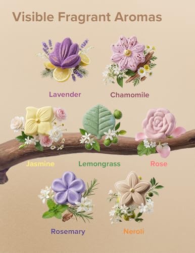 Flower Shower Steamers Set - Floral Aromatherapy for Relaxation & Stress Relief