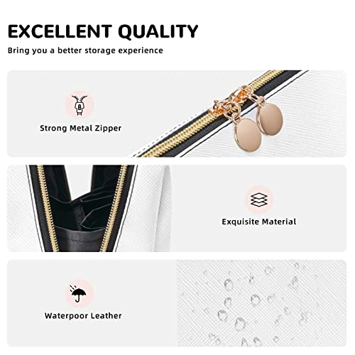 Haunted the Mansion Cute Small Makeup Bag Leather Women Travel Toiletry Pouch Cosmetic Bags Portable Multifunctional Storage for Girl Friend Wife Birthday Gifts