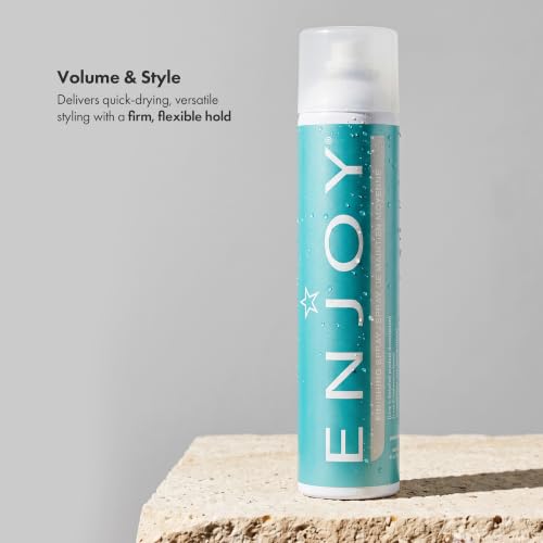 Enjoy Hair Finishing Spray - Flexible Hold, Anti-Frizz, Shine, 10 Oz