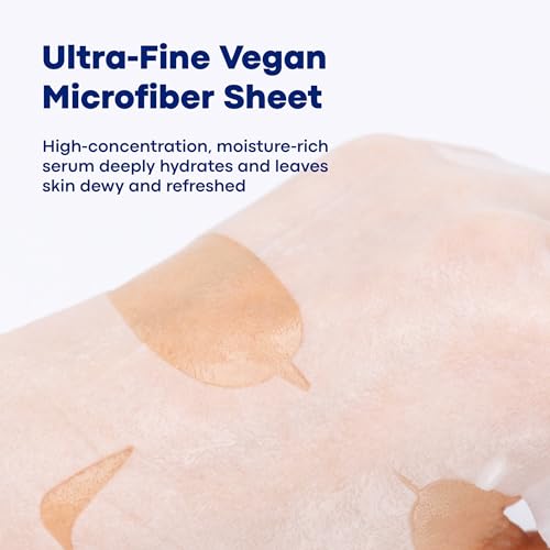 Retinol Serum Mask - Retinol & Bakuchiol, Korean Vegan Sheet Mask Hydrating Wrinkle Pore Refining Lifting Firming, 10 sheet
