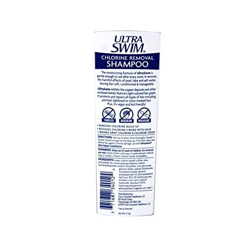 UltraSwim Chlorine-Removal Shampoo, 7-Ounce Bottles (Pack of 4)