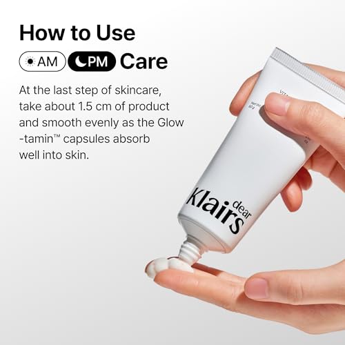 DearKlairs Vitamin C Face Moisturizer - Hydrating Skin Barrier Cream for Sensitive Skin, 2.11 Oz