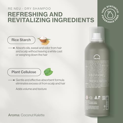 Dry Shampoo with Coconut Kalette Scent - Talc-Free, Volumizing & Refreshing Hair Solution
