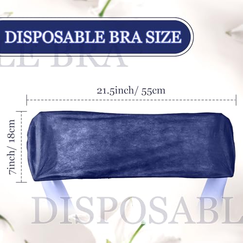 Geyoga 100 Pcs Disposable Nonwoven Bras Women Disposable Spa Top Garment Underwear Individually Pack Brassieres