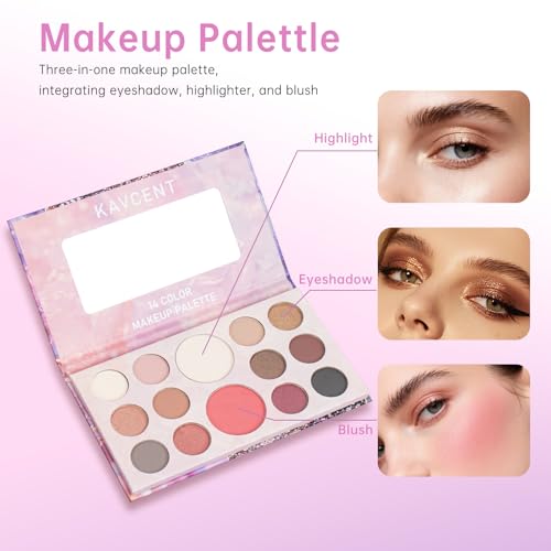 Makeup Kit for Teens Women full Kit Makeup Set for Teens girls Foundation Eyeshadow Palette Makeup Gift Set for Women Teenagers Christmas Makeup kits for Teen Girls
