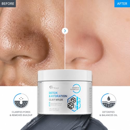 Deep Cleansing Clay Mask for Face - Detox & Minimize Pores with Natural Minerals