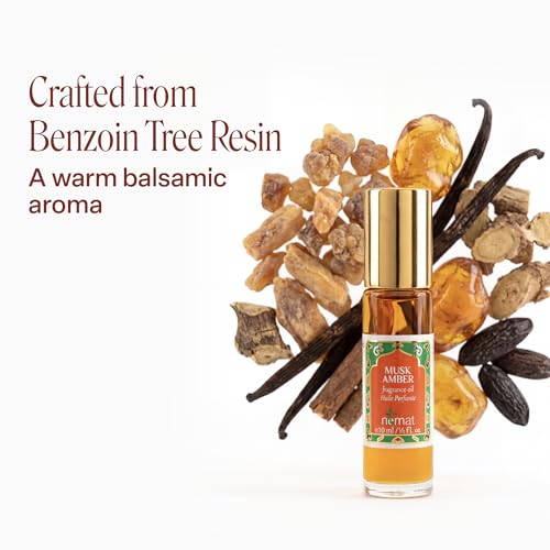 Nemat Musk Amber Roll-On Perfume 0.34 Fl Oz - Unisex Fragrance Oil