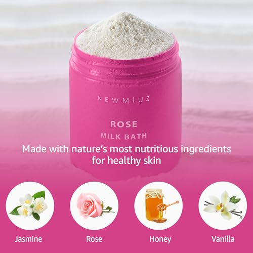 Calming Rose Coconut Milk Bath Soak – Moisturizing Spa Relaxation for Women