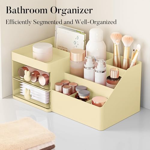 Makeup Organizer with Drawers - Cosmetic Storage Box for Vanity, Skincare & Makeup Tools