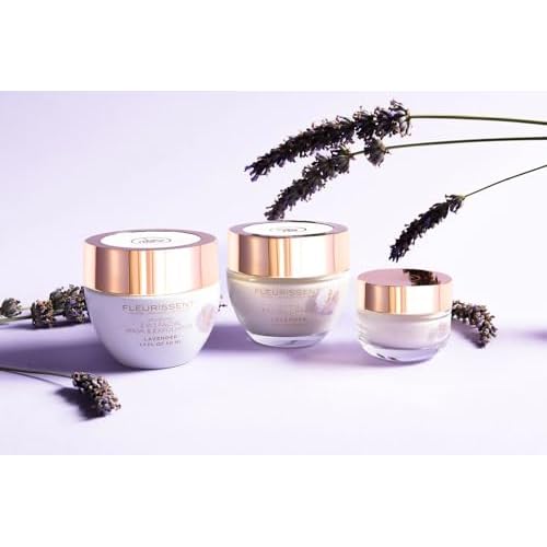 Fleurissent Soothing Facial Cream with Lavender ? Long-Lasting Hydration, 6-Flower Fusion, Antioxidant-Rich Botanicals, Supports Smooth & Healthy-Looking Skin, Nourishing & Moisturizing, 0.5FLOZ(15ML)