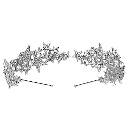 Beaupretty Rhinestone Star Headband Tiara for Women