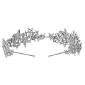Beaupretty Rhinestone Star Headband Tiara for Women