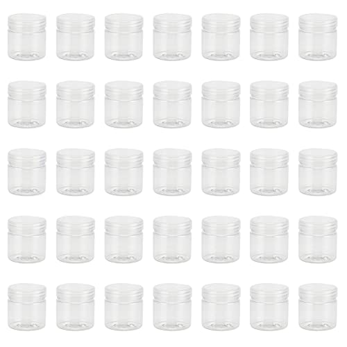 70 Pack 2oz Clear Plastic Bead & Sample Storage Containers with Lids