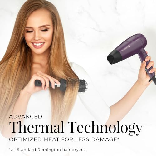 Remington Travel Hair Dryer 1875W with Folding Handle & Dual Voltage