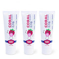 Bubble Berry Kids Fluoride-Free Toothpaste with Coral Minerals, 4 oz (Bubble Berry 3-Pack) – Coral White
