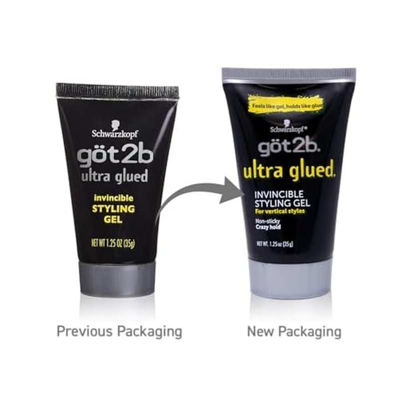 (3Pack) [GOT 2B] ULTRA GLUED INVINCIBLE STYLING GEL 1.25OZ