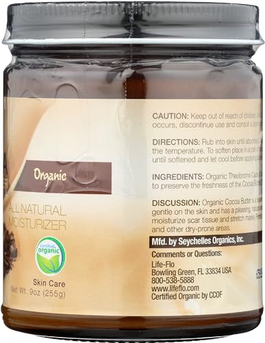Organic Cocoa Butter Body & Face Moisturizer - 9 Oz Natural Hydrating Balm