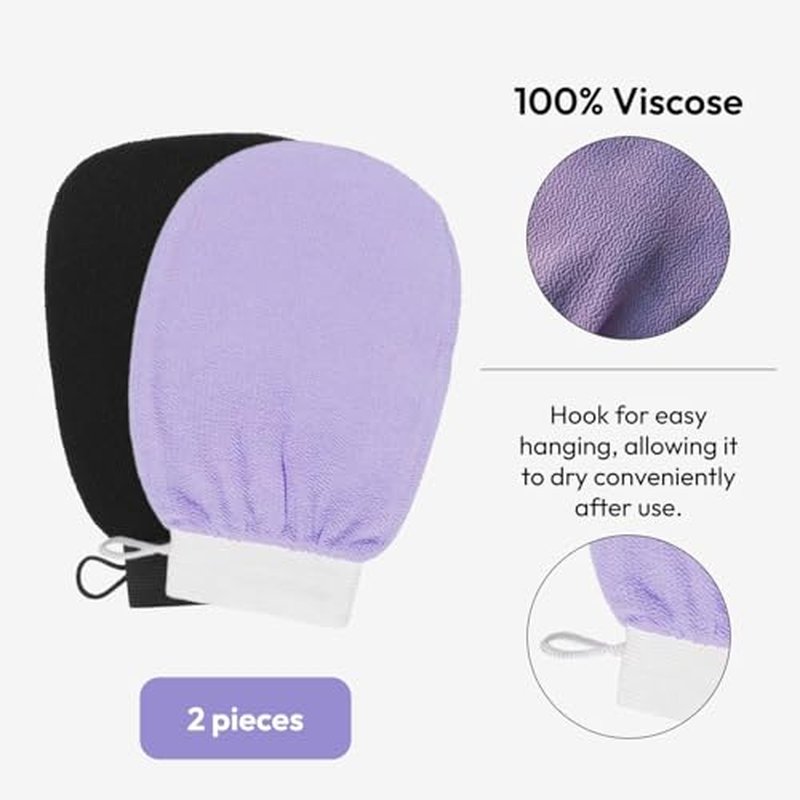 Exfoliating Body Gloves, Viscose Fiber, Remove Dead Skin from Body,Skin exfoliator,Dewy Hours exfoliating Glove,Exfoliating Body Scrubber.