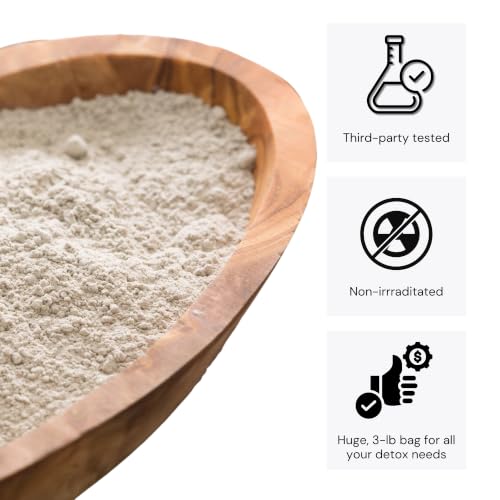 Bentonite Healing Clay Mask for Skin & Hair - 3 Lb Detox Powder