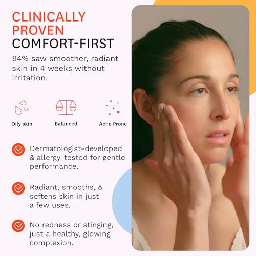 Fig.1 Glycolic Glow Treatment ? 4% Glycolic Acid Face Exfoliant, Exfoliating & Glowing Emulsion, Chemical Peel for Radiant Skin, Hydrating PHA & Squalane, Vegan, 30 ml