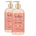 SheaMoisture Coconut Hibiscus Curl & Shine Shampoo 24oz Pack of 2 - Hydrating & Curl Defining