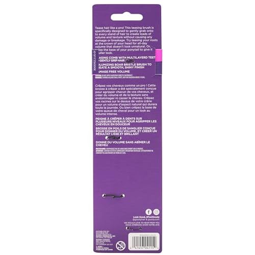 Goody Volume Boost Teasing Brush & Comb Set | Boar Bristle Damage-Free Root Lift & Backcombing Tool for Volumizing & Texture | Works on All Hair Types
