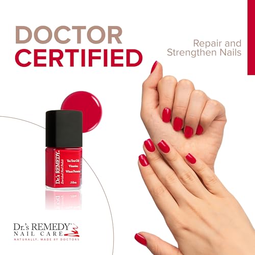 Dr.'s Remedy Enriched Nail Polish - Clarity Coral with Base Coat