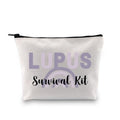 G2TUP Lupus Awareness Gift Lupus Survival Kit Makeup Bag Lupus Warrior Cosmetic Bag Lupus Support Gift Chronic Illness Gift (Lupus Survival Kit MB)