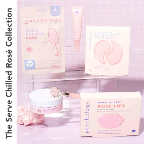 Patchology Ros? Lip Sleeping Mask - Overnight Lip Mask with Hyaluronic Acid and Resveratrol - Hydrating and Repairing Lip Gloss Treatment softens and heals dry cracked lips (14.7 ml)