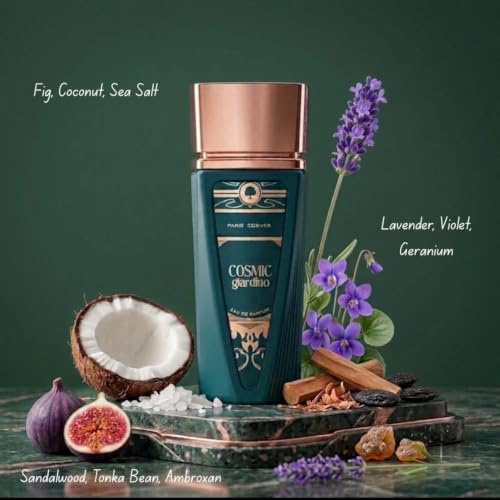 Paris Corner Cosmic Giardino Eau de Parfum Spray 100ml - Unisex Woody Aromatic Fragrance