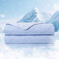 Cooling Blanket Queen 80x90 - Double-Sided Summer & Winter Comfort - Blue