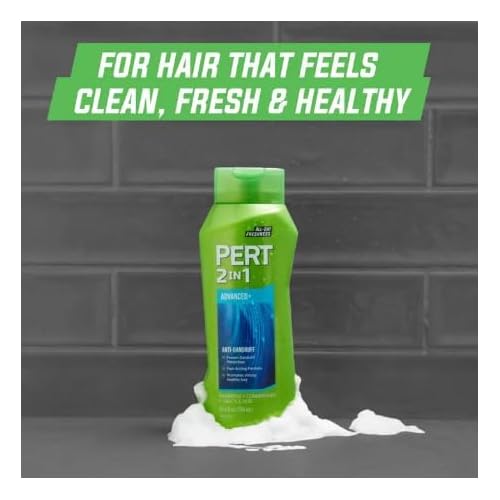 Pert Plus 2 in 1 Shampoo + Conditioner Dandruff Control 25.40 oz (Pack of 5)