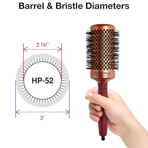 Olivia Garden HeatPro 2 1/8-Inch Thermal Round Brush - Not Electrical, Professional Blowout Tool