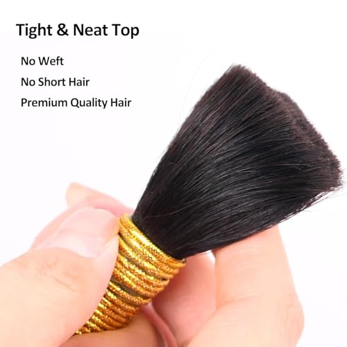 Brazilian Virgin Human Hair Deep Wave Bundles BA 16 Inch Natural Black - 3 Pack