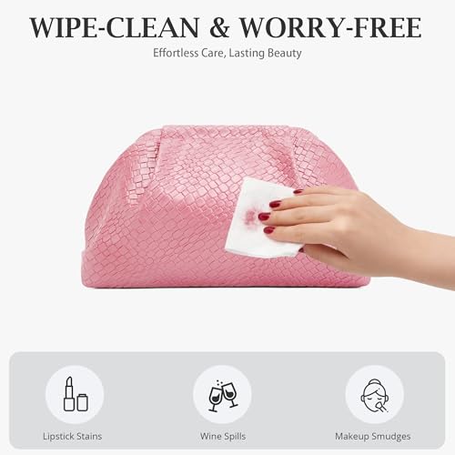 BOYATU 04-Light Watery Pink Travel Makeup Bags Organizer – Large Clutch & Organizer, Bridal Evening