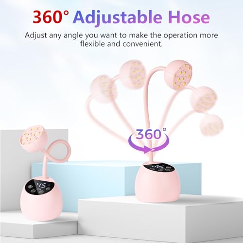 Makartt Cordless UV LED Nail Lamp Gooseneck Pink Flash Curing for Gel Nails