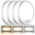 Hepside 4 Pack Motion Sensor Ceiling Lights 12 Inch 24W - White, Adjustable Color Temperatures & Timer