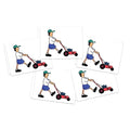 Lawnmower Man Temporary Tattoos/Pack of 10 / Prank Novelty Tattoos/Removable