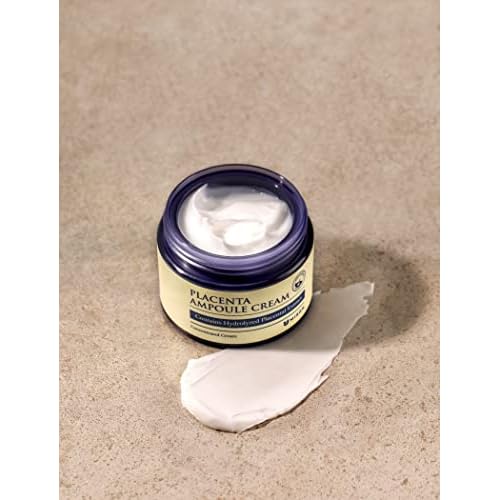 MIZON Placenta Ampoule Cream with Lavander Oil Niacinamide Adenosine Free of Parabens Korean Skincare (1.69 fl oz)