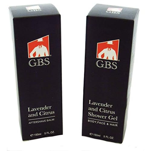 G.B.S Extreme Everyday Kit, New Refreshing Lavender and Citrus Shower Gel, Lavender and Citrus Aftershave for Men