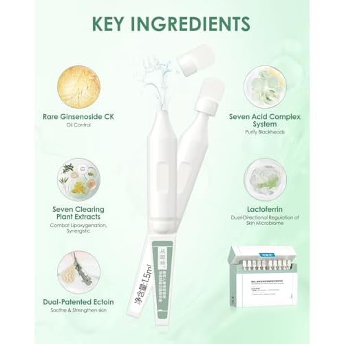 KOMFYMED Rare Ginsenoside Soothing Single Use Essence,Seven-Acid, Lactoferrin, Controls Oil,Repairs & Soothes,Targets Oily 0.05 fl.oz ¡¿30