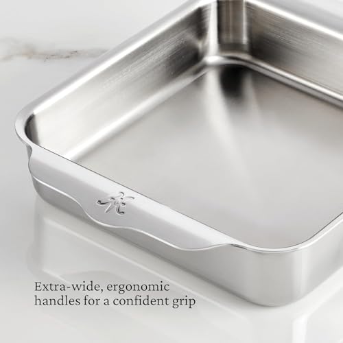 8-Inch Stainless Steel Baking Pan with Aluminum Core - Square Oven Bond